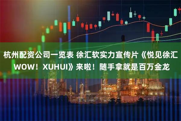 杭州配资公司一览表 徐汇软实力宣传片《悦见徐汇 WOW！XUHUI》来啦！随手拿就是百万金龙